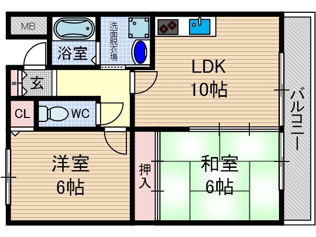 大阪府茨木市小柳町 沢良宜駅 2LDK マンション 賃貸物件詳細
