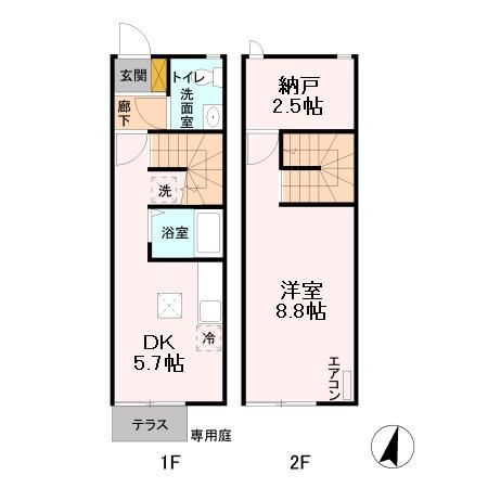 東京都福生市大字福生 牛浜駅 1DK 一戸建て 賃貸物件詳細