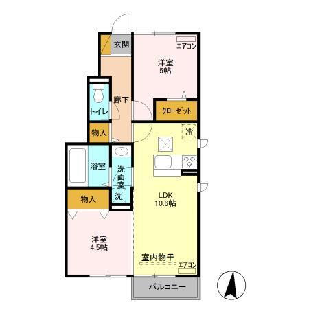 茨城県つくば市島名諏訪 万博記念公園駅 2LDK アパート 賃貸物件詳細
