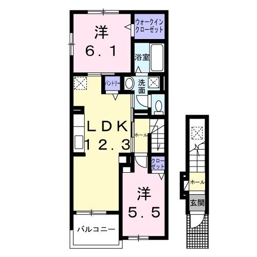 福岡県糟屋郡粕屋町仲原１ 原町駅 2LDK アパート 賃貸物件詳細