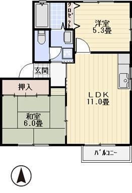 福井県敦賀市平和町 敦賀駅 2LDK アパート 賃貸物件詳細
