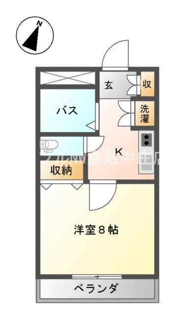 岡山県倉敷市東富井 西富井駅 1K アパート 賃貸物件詳細