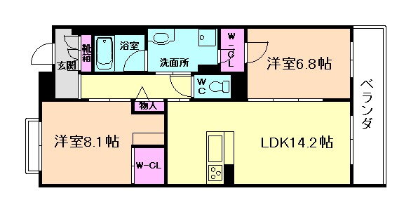 大阪府箕面市百楽荘１ 牧落駅 2LDK マンション 賃貸物件詳細