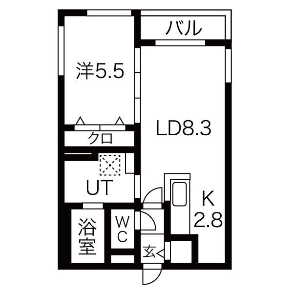 北海道札幌市豊平区平岸二条３ 中の島駅 1LDK マンション 賃貸物件詳細