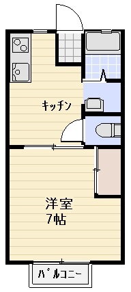 ゆたかハイツ 1階 1K 賃貸物件詳細