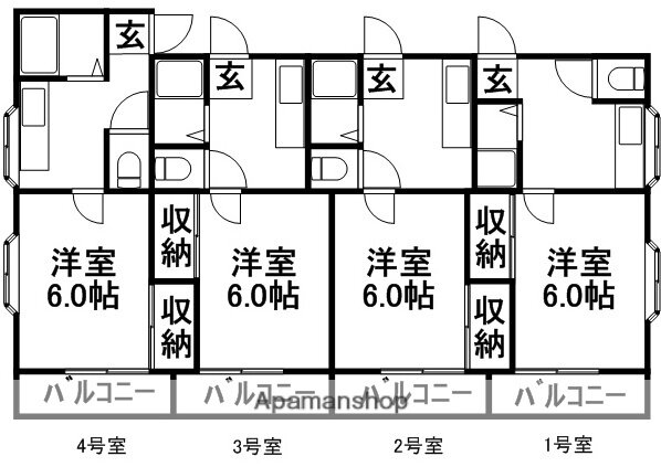 プレステージ仲田 3階 1K 賃貸物件詳細