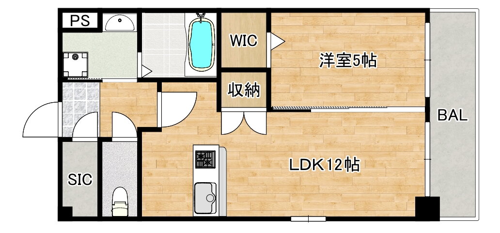 スプランディッド新大阪ＥＡＳＴ 5階 1LDK 賃貸物件詳細