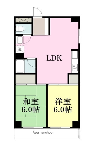 愛媛県松山市勝山町１ 勝山町駅 2LDK マンション 賃貸物件詳細