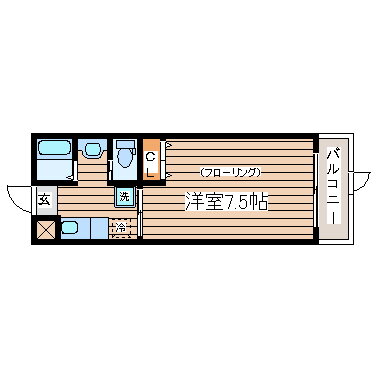 宮城県仙台市青葉区八幡２ 東北福祉大前駅 1K マンション 賃貸物件詳細