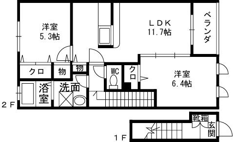大阪府東大阪市新庄３ 荒本駅 2LDK アパート 賃貸物件詳細