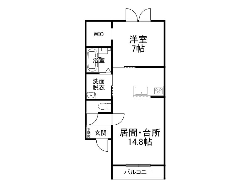 北海道帯広市西二十四条南１ 帯広駅 1LDK アパート 賃貸物件詳細