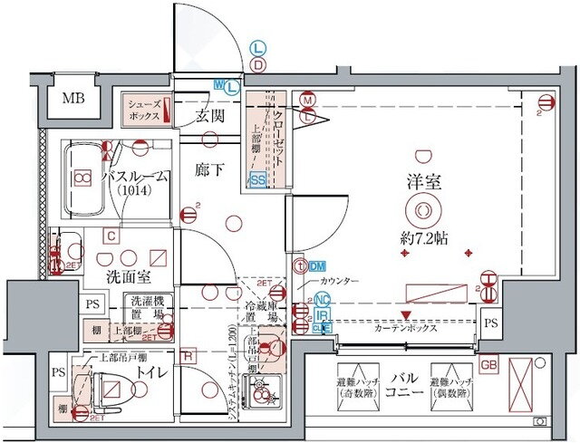 東京都中野区南台２ 中野富士見町駅 1K マンション 賃貸物件詳細