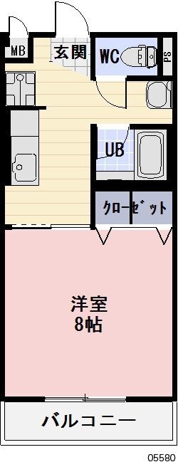 メナークレール 1階 1K 賃貸物件詳細