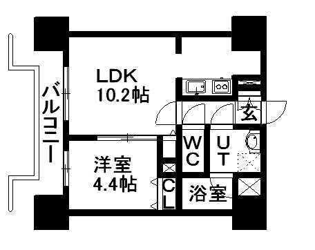 レジディア札幌駅前 6階 1LDK 賃貸物件詳細