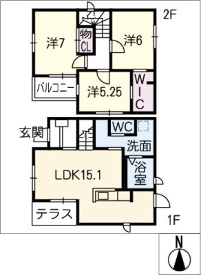 日置町枝郷ＫＯＤＡＴＥＸＩＶＢ棟 3LDK 賃貸物件詳細