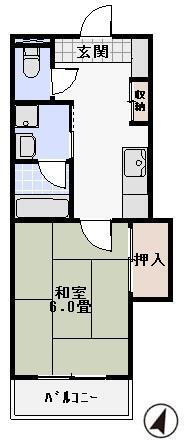 福井県敦賀市清水町２ 敦賀駅 1K アパート 賃貸物件詳細