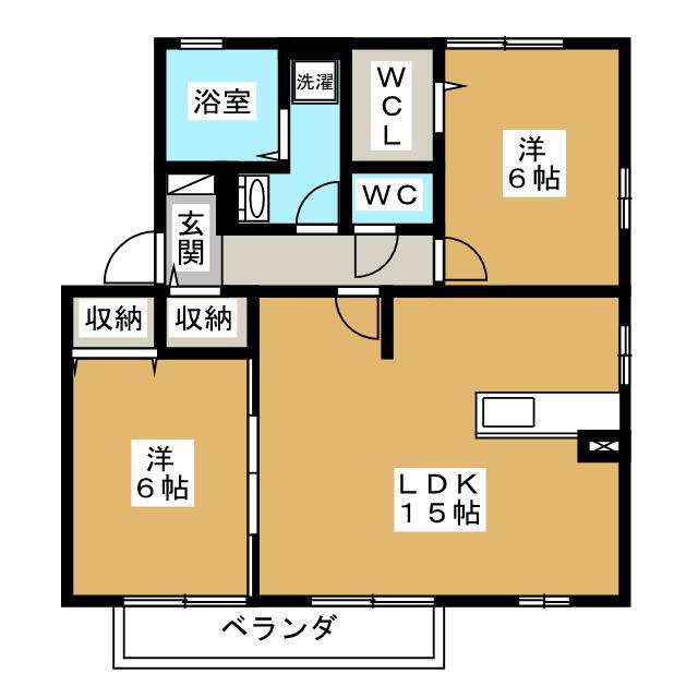 愛知県日進市岩崎台２ 2LDK アパート 賃貸物件詳細