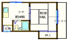 大阪府寝屋川市高柳６ 寝屋川市駅 1DK マンション 賃貸物件詳細