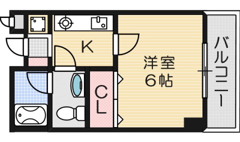 大阪府茨木市下穂積２ 宇野辺駅 1K マンション 賃貸物件詳細
