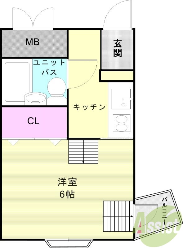 兵庫県神戸市中央区北野町３ 三ノ宮駅 1K マンション 賃貸物件詳細
