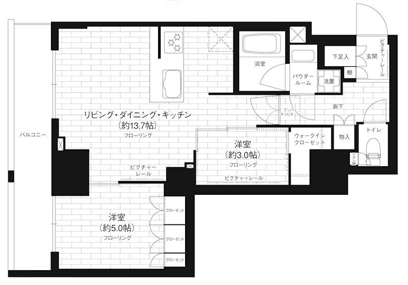 東京都台東区根岸５ 三ノ輪駅 2LDK マンション 賃貸物件詳細