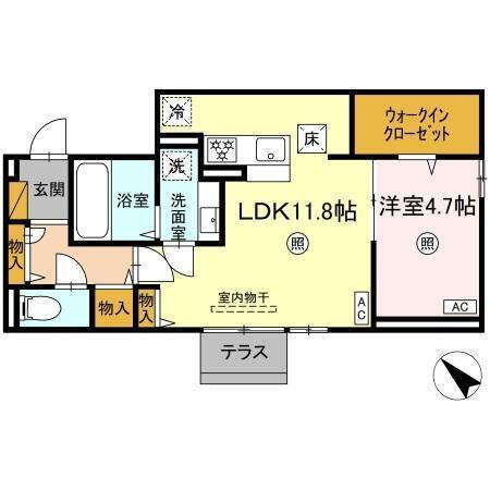 千葉県木更津市中島 1LDK アパート 賃貸物件詳細