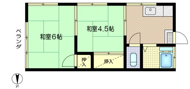 埼玉県朝霞市本町１ 朝霞駅 2K アパート 賃貸物件詳細