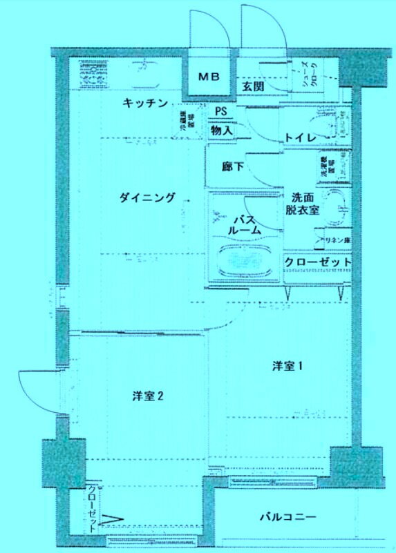 神奈川県横浜市港北区新横浜１ 新横浜駅 2DK マンション 賃貸物件詳細