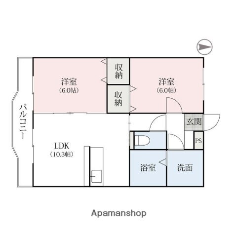 群馬県太田市下浜田町 細谷駅 2LDK アパート 賃貸物件詳細