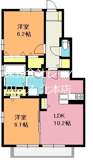 埼玉県北本市北本４ 北本駅 2LDK アパート 賃貸物件詳細