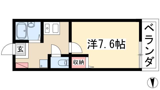 愛知県名古屋市昭和区白金１ 鶴舞駅 1K アパート 賃貸物件詳細