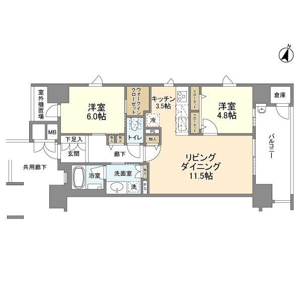 福岡県福岡市中央区港２ 大濠公園駅 2LDK マンション 賃貸物件詳細