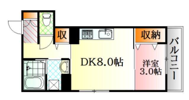広島県広島市中区舟入川口町 舟入川口町駅 1LDK アパート 賃貸物件詳細