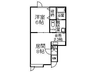 北海道帯広市西二十条南５ 帯広駅 1DK アパート 賃貸物件詳細