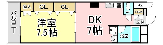 福岡県北九州市小倉北区片野４ 片野駅 1DK マンション 賃貸物件詳細