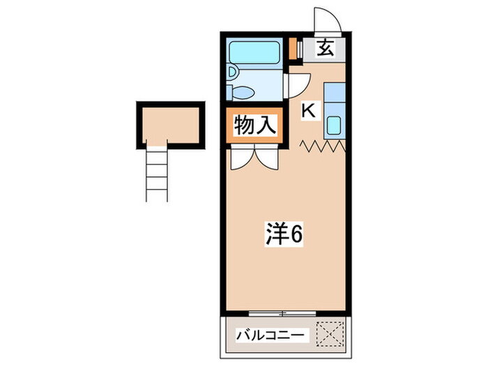 ドリームハウス鶴川 2階 1K 賃貸物件詳細