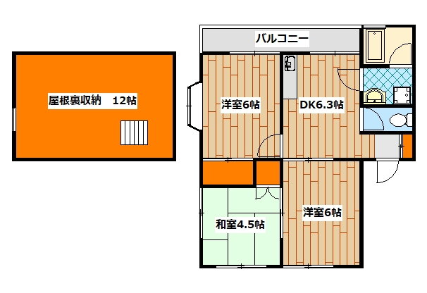 神奈川県横浜市神奈川区神大寺４ 片倉町駅 3DK アパート 賃貸物件詳細