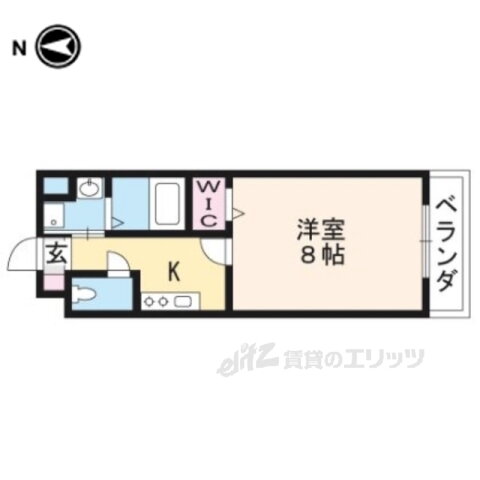 クレドール京都洛南 4階 1K 賃貸物件詳細