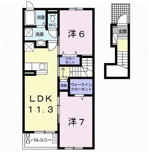 和歌山県御坊市藤田町吉田 道成寺駅 2LDK アパート 賃貸物件詳細