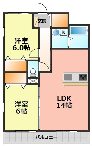 愛知県稲沢市国府宮２ 国府宮駅 2LDK マンション 賃貸物件詳細