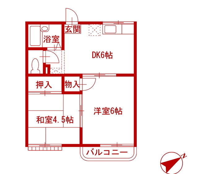 神奈川県横浜市戸塚区品濃町 東戸塚駅 2DK アパート 賃貸物件詳細