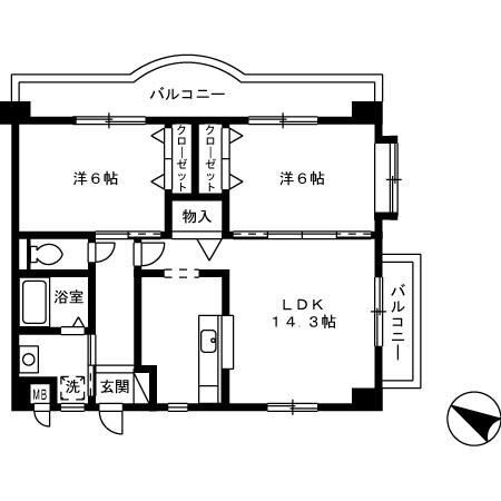 福岡県北九州市小倉南区長尾１ 徳力嵐山口駅 2LDK マンション 賃貸物件詳細