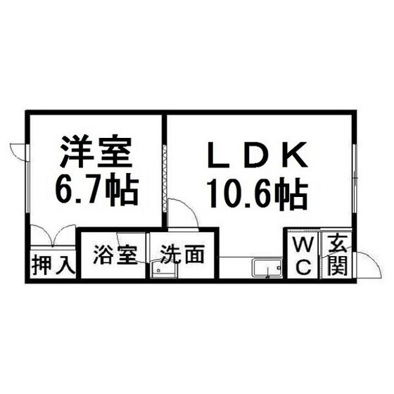 北海道北見市北進町２ 北見駅 1LDK アパート 賃貸物件詳細