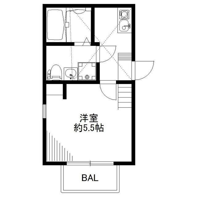 Ｃａｓａ　Ｇｒａｃｉａ 2階 1K 賃貸物件詳細