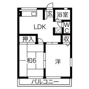 愛知県名古屋市西区城西２ 浅間町駅 2LDK アパート 賃貸物件詳細