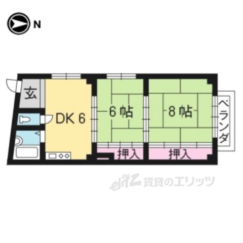 京都府京都市北区紫野西野町 北大路駅 2DK マンション 賃貸物件詳細