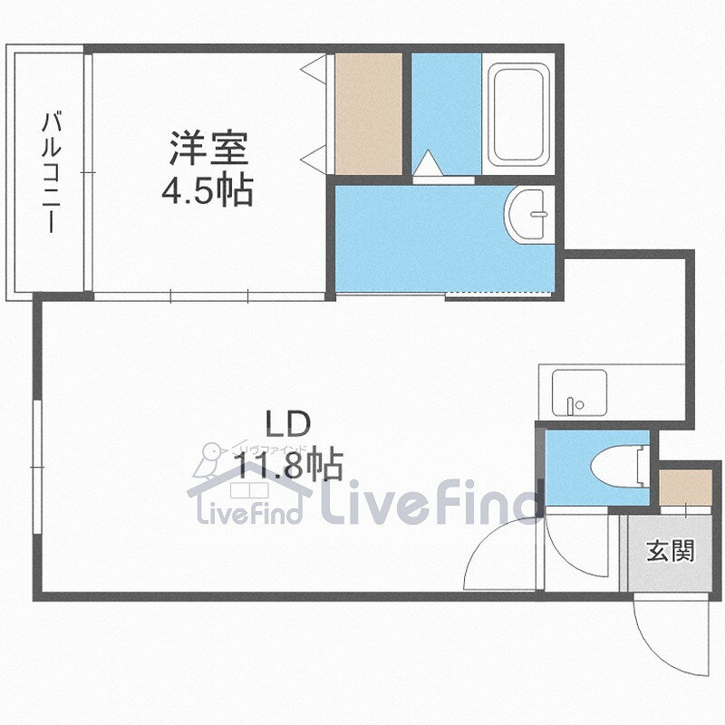北海道札幌市白石区東札幌二条５ 白石駅 1LDK マンション 賃貸物件詳細