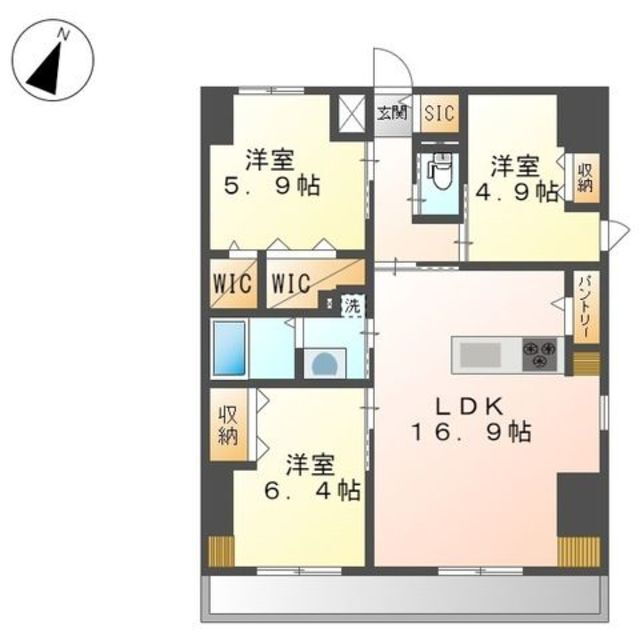 和歌山県和歌山市友田町２ 和歌山駅 3LDK マンション 賃貸物件詳細