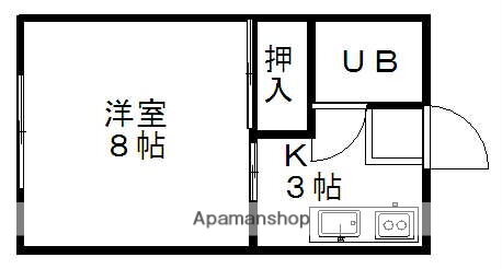 青森県弘前市大字西ケ丘町 弘前学院大前駅 1K アパート 賃貸物件詳細