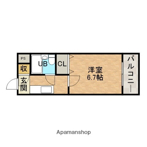 林泉第１ビル 5階 1K 賃貸物件詳細